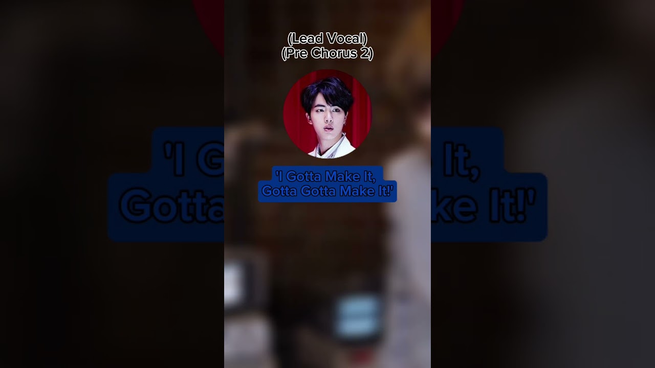 BTS 'Dope' Pre Chorus 1&2 Lead & Hidden Vocal