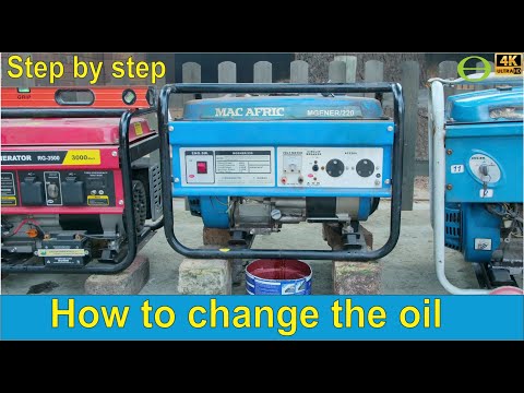 How to change the oil in a petrol (and diesel) generator