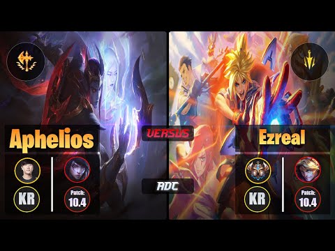 Ruler APHELIOS (ADC) [Conqueror] VS EZREAL - Challenger KR Patch 10.4