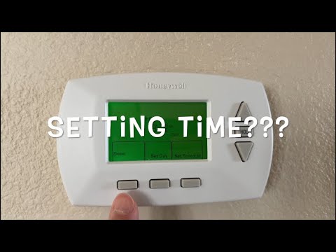 How to change time on Honeywell RTH6350 Thermostat