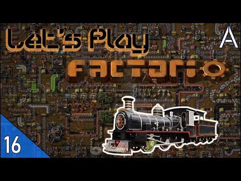 Factorio Let's Play (Ep 16): HOW TO USE TRAIN SIGNALS [0.16 Gameplay Series]