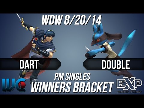 WDW 8/20/14 - Dart (Marth) vs. Double (Lucario) PM Singles Bracket