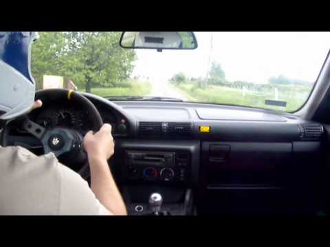 Onboard Bartłomiej SACHA BMW 318ti - Wyścig na górę Maga 2011-05-29 Dobrków-Maga