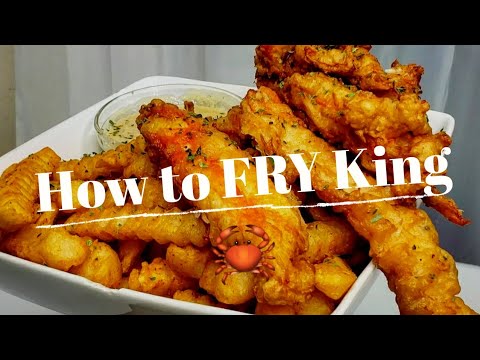 DEEP FRIED KING CRAB LEGS + HOW TO MAKE AMAZING FRIED CRAB + PERFECT WHITE BUTTER SAUCE