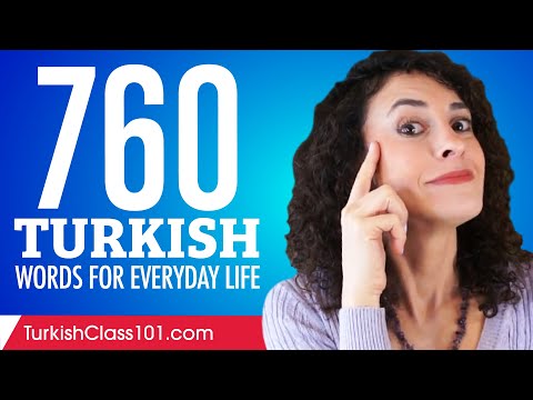 760 Turkish Words for Everyday Life - Basic Vocabulary #38