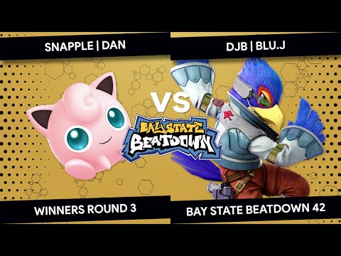 Bay State Beatdown 42 - SNAPPLE | Dan (Jigglypuff) vs djb | blu.J (Falco) - Winners Round 3