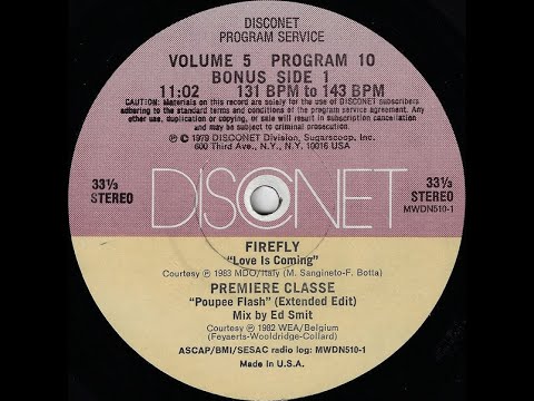 Disconet Volume 5, Program 10 / Firefly - Love Is Coming (1983)