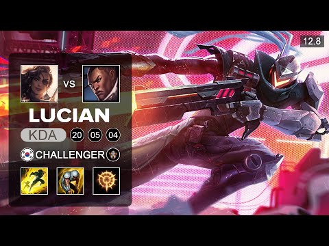 Lucian vs Samira ADC - KR Challenger - Patch 12.8 Season 12