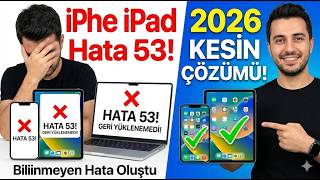 iPhone ipad Hata 53 Çözümü! iPhone Bilinmeyen Hata Oluştu Geri Yüklenemedi 53 (2026) Kesin Çözümü