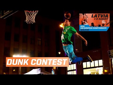 Dunk Contest w/ Smoove and Lipek - Riga - 2015 FIBA 3x3 U18 European Championships Qualifiers