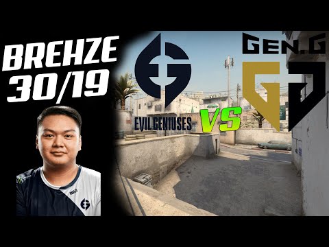 CSGO POV EG.BREHZE(30/19) VS GEN.G DUST 2 ESL Pro League Season 12 North America