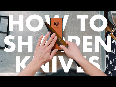 How to SHARPEN Kitchen Knives LIKE A PRO CHEF