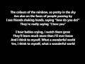 Michael Buble What A Wonderful World With Lyrics