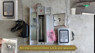 How To Install Access Control Access Door Lock How Configuration Multi Star Smart Door Lock