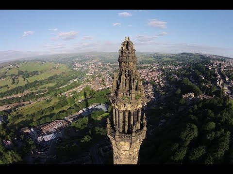 Wainhouse Tower Halifax, the worlds tallest folly from the air