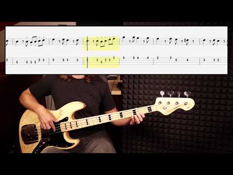 Procol Harum - Whiter Shade Of Pale (bass cover with tabs in video)
