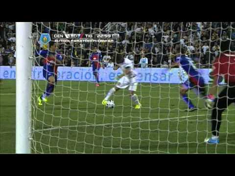 Penal atajado por García. Central 1 - Tigre 0. Fecha 7. Torneo Final 2014. Fútbol Para Todos
