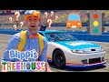 Blippi S Race Car Field Trip Blippi S Treehouse Fun And Educational Videos For Kids