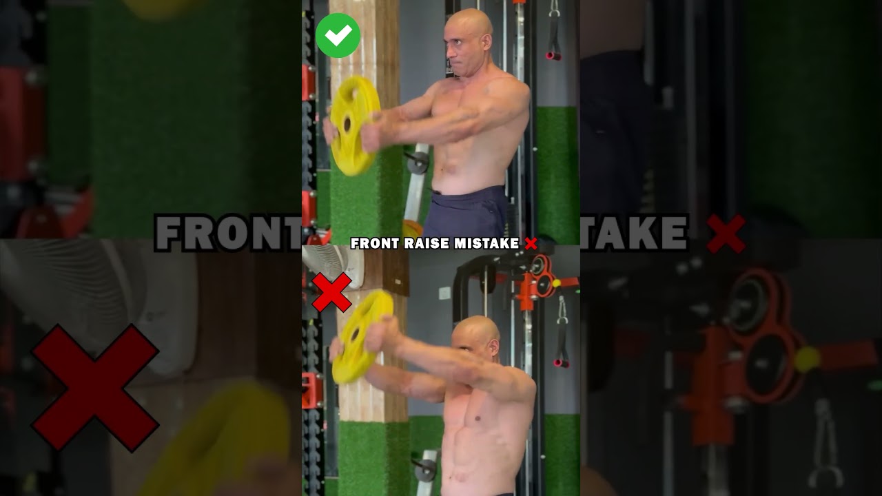 Boost Shoulder Strength with Plate Front Raises! 🔥