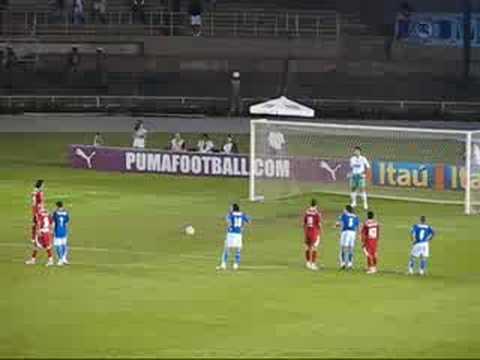 Fábio defende pênalti de Nilmar 07/08/08