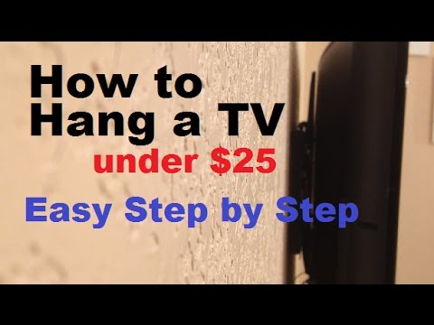 How to Hang a TV on the wall using a wall mount