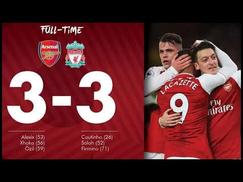arsenal Vs liverpool 3 3 Premier League 2017- 2018 Full Highlights HD