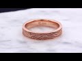 video - Tree Of Life Cross Wedding Band With Stones