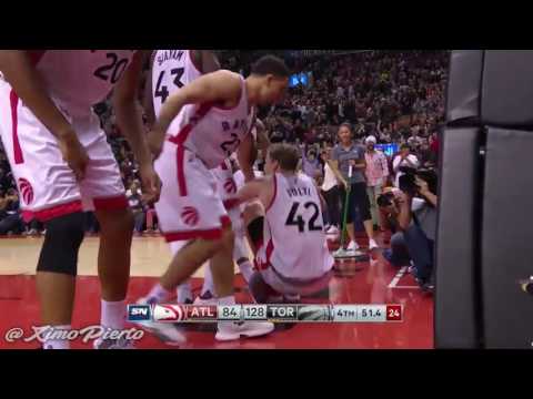 Jakob Poeltl Monster Dunk Hawks vs Raptors December 3, 2016