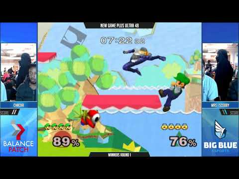 NGPU 48 SSBM - ChaCha (Mario, Luigi) vs. Scooby (Sheik) - Melee WR1