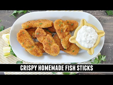 "Better than Store-Bought" CRISPY Homemade Fish Sticks