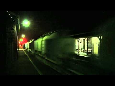 Cement Train late at night - PoathTV Freight Trains in Australia