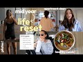 *intense* mid year LIFE RESET: goals check-in, gut test, routines, deep clean