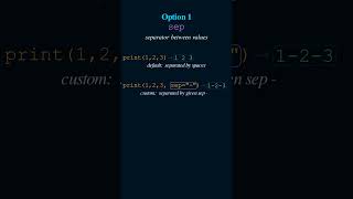 print() does more than you think | 2 secret arguments | Python #Shorts #cbse #class12cs