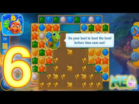 Fishdom: Gameplay Walkthrough Part 6 - Level 16 - 17 Completed (iOS, Android)