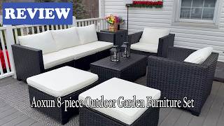 Aoxun 8-piece Outdoor Garden Furniture Set - My honest review of this patio furniture set!