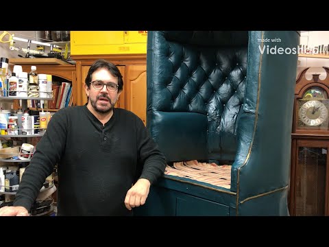 Gregg Perry -Green Parisian Porter’s Chair Restoration