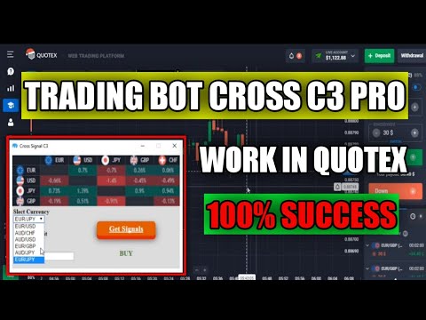 Trading Bot Cross C3 Pro 2023 - Work In Market Quotex || 100% Success