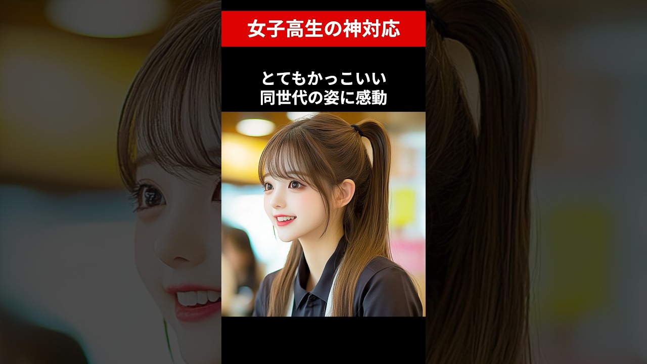 女子高生の神対応　#shorts #神対応 #いい話