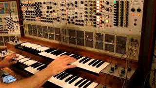 Pete Townshends ARP 2500 and 2600 being played by Phil Cirocco of CMS