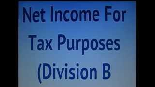 How to determine your Net Income for Tax Purposes in Four Steps