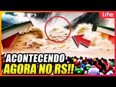 SOS: TRAJÉDIA NO RIO GRANDE DO SUL! 😱 Desespero após colapso de barragem e enchente ameaça..