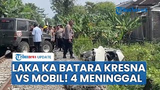 Detik-detik Laka Maut KA Batara Kresna Vs Mobil Sigra hingga 4 Orang Meninggal Dunia