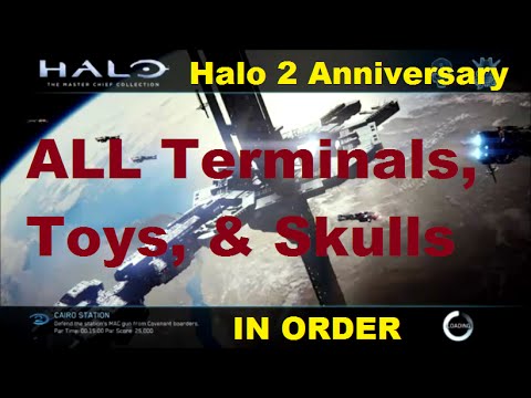 Halo 2 Anniversary - ALL Skulls, Terminals, & Toys in Order