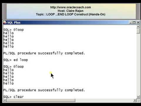 Pl16 Pl Sql Tutorial Loop Statement Hands On