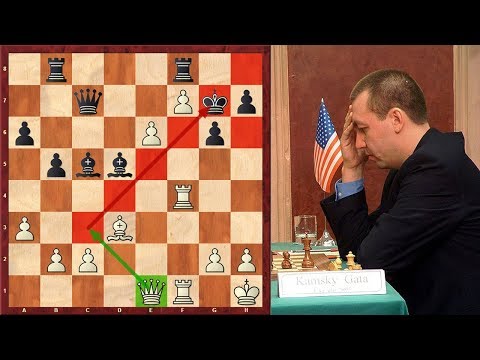 Just Insane! Gata Kamsky's Last 17 Moves Were All Threats!