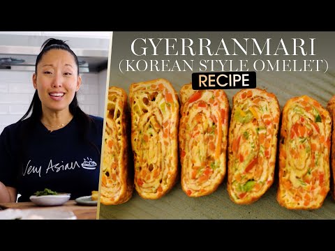How to Make Gyerranmari, A Korean Style Omelet | In The Kitchen With The Korean Vegan