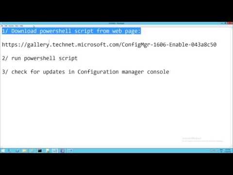 SCCM 2012 R2 - Enable fast ring updates for System center configuration manager to version 1606