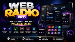 📻 Web Radio Pro — Plataforma Completa para Rádio Online