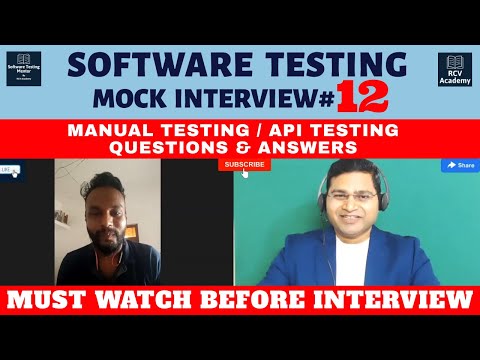 Manual Testing Mock Interview API Testing Fresher Interview | Software Testing Mock Interview