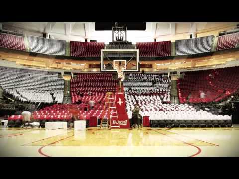 Bull Shirts covered the Toyota center for Houston Rockets 2015 Playoffs